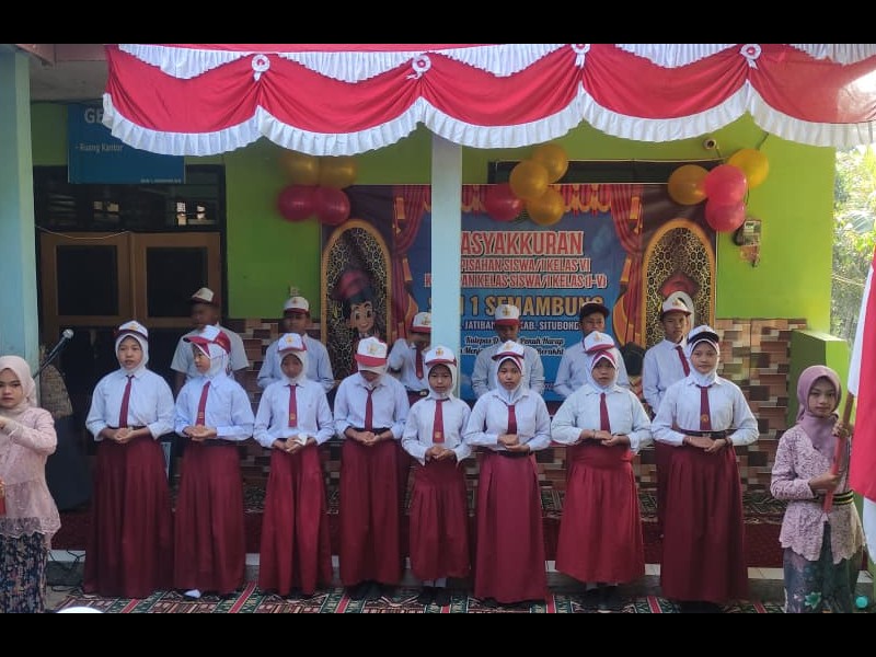 TASYAKURAN PERPISAHAN SISWA KELAS VI DAN KENAIKAN KELAS SISWA KELAS 1-V